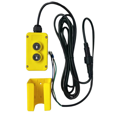 Three Wire Dump Trailer Remote Control Switch With Magnetic Mount For 12V DC Hydraulic Pump Power Unit
