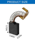 Four Pack Heavy Duty Carbon Brush Set Hella Durable For Table Saws No Fuss Direct Fit Replacement size 0.66in by 0.27in for motors.