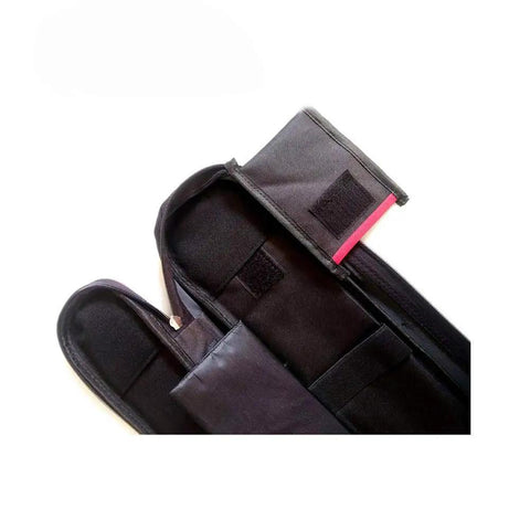 Inside view of Dual Zip Sword Bag For Dao Jian Sticks, Martial Arts Kendo Kung Fu Case, showing compartments and durable material.
