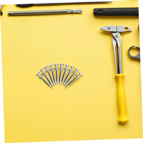 Lawn Aerator Shoes Spikes Kit With Durable Metal Nails For Lawn Aeration, Easy Install No Sweat displayed with tools
