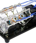 V Shaped Electromagnet Engine Model With 4 8 12 Coil Options And LED Design 5V Educational Science And Physics Lab Gear