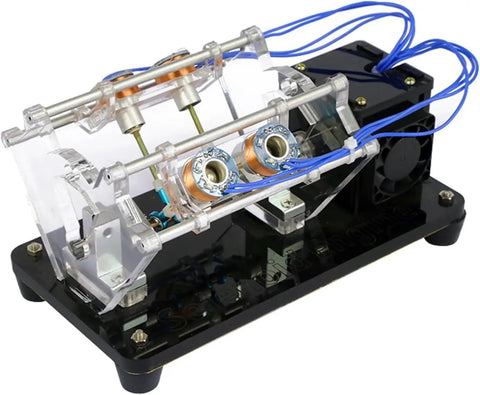 V Shaped Electromagnet Engine Model With 4 8 12 Coil Options And LED Design 5V Educational Science And Physics Lab Gear