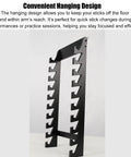 Wall Mounted Drum Stick Holder And Display Rack Heavy Duty Acrylic Organizer For Ten Pairs Of Drumsticks and Lightsabers. Convenient hanging design.