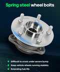 Two Pack Heavy Duty Front Wheel Hub Bearing Replacement Kit Fits 1990 Through 1998 Jeep Cherokee and others, close-up