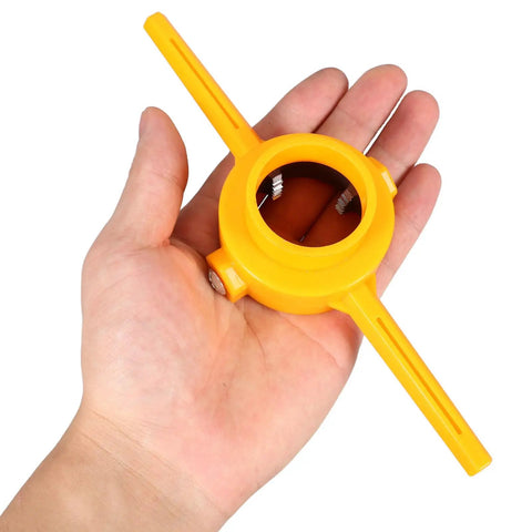 Manual Pipe Threading Tool For Home Plumbing Use With ABS Material, Stable Performance, And Multi Size Tubing Compatibility, PVC Thread Maker Kit, Threader Tool Kit For DIY Installation And Household Pipe Maintenance, orange ABS hand tool
