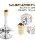 Gas Bunsen Burner With Copper Tube Micro Design for Laboratory Use Liquid Gas Fueled Light Burner Adjustable Flame