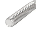 M6 Double End Threaded Studs 304 Stainless Steel Hardware Fasteners 10 Pack close-up showing smooth end and threaded body.