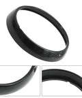 Black 7 Inch Headlamp Trim Ring Cover Replacement For Harley-Davidson Touring Electra Glide Street Glide Road King Tri Glide FLHT FLH
