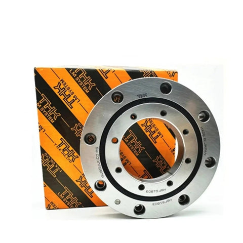 Heavy Duty Cross Roller Ring Bearing For Robot Arm Rotary Tables Slewing Drive Smooth Operator Replacement RU178UUCC0X displayed on packaging.