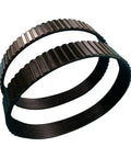 Dang Tough Table Saw Drive Belt Set Rock Solid Rubber Motor Transmission Pulley Replacement, heavy-duty rubber, machine grooved, reliable.