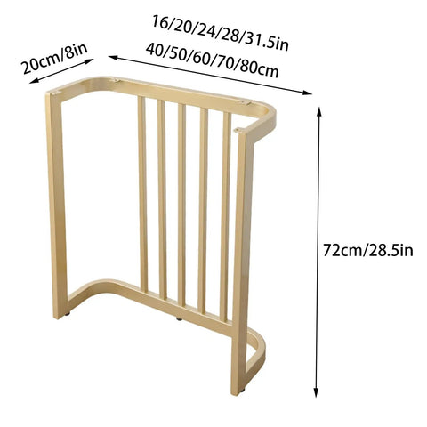 Tough As Nails Heavy Duty Table Legs With Adjustable Leveling Feet For Office Desks And Workbenches Up to 551 Pound Capacity gold iron frame 72cm height.