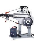 Heavy Duty 72 Inch Belt Sander And Metal Polisher With Variable Speed Drive and Reversible Base 220V 1500W Motor side view with belt and motor controls.