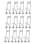 12 Pack Stainless Steel Recessed Lighting Spring Clips 60x22mm For Securing Downlights And Spotlights, durable set