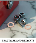 40 Piece Copper Crush Washer Set For Brake Lines And Hydraulic Systems With Top Tier Conductivity And Leak Prevention shown with tools