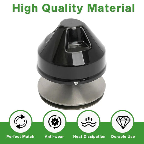 Primary Drive Clutch For EZGO Marathon 2 Cycle Gas Golf Cart 1976 1988 OEM 23192 G1 Replacement Bolt On Aluminum Durable High Quality Direct Fit Sturdy Alloy Cast For Longevity And Heat Dissipation, black and silver clutch