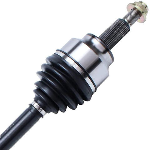 Close-up of Left Front Wheel Bearing Hub CV Axle Replacement For AWD Jeep Grand Cherokee And Dodge Durango, showing CV axle details.