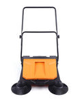 Heavy Duty 26 Inch Walk Behind Floor Sweeper Foldable Workhorse For Warehouse Street And Garage Easy Manual Push Operation.
