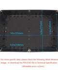 Tough As Nails Abs Plastic Junction Box IP65 Waterproof Dustproof Cover For Electrical Projects size dimensions 10x9.3 inches black