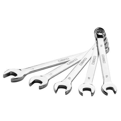 Chrome wrenches from All In One 258 Piece Tool Kit With Rolling Tool Box And Socket Wrench Set Portable Mechanic Case.