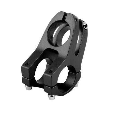 Short 31.8Mm Handlebar Stem 45Mm Length Aluminum Alloy Adjustable Black For Mountain Road BMX And MTB Bikes Lightweight About 130G Fits 31.8Mm Bars Universal Compatibility For DH And Track Rigs