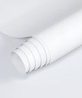White Peel And Stick Contact Paper 23.6x196 SelfAdhesive Vinyl Film rolled for kitchen makeover DIY decor