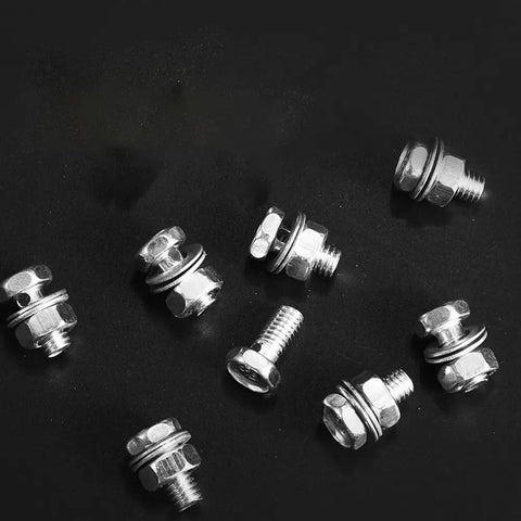 10 Pcs Bike Brake Pinch Bolts For V-Brake And Cantilever Systems, Heavy Duty Steel Cable Fixing Screws, Wire Fasteners Replacement Parts For Secure Cable Connection And Rock Solid Braking, steel bolts