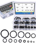 320 Piece Carbon Steel Wavy Spring Washers Assortment Kit With Curved Belleville Washers For Anti Vibration Locking And Electrical Contact Garage Ready Pro Grade Heavy Duty Set For Automotive And Machinery. Open case showing wavy washers in various compartments.