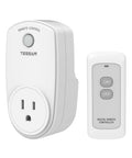 Remote Control Outlet Switch For Lights, Lamps, And Fans, Wireless Plug In Receiver With 100Ft RF Range, 1200W, with remote