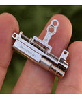 Compact 11mm Stroke Linear Actuator Tiny Five Millimeter Travel 5V 2 Phase Four Wire Precision Metal Gearbox Stepper Motor shown in hand