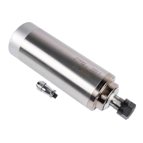 Water Cooled CNC Spindle 2.2KW 220V 8A ER20 Router Motor, 5000-24000 RPM, 80mm Diameter, 400Hz, Beefy Power For Pro CNC Router Machines