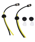 Heavy Duty Fuel Tank Grommet Hose Kit With Integrated Filter Assembly For Honda GX31 GX35 GX22 GX25 Series Engines Perfect Fit Replacement 17504 ZM3 003 17672 Z0H 003 Keeps Your Ride Crisp And Running Smooth Like A Boss., fuel hose kit with black and yellow tubes, grommets and filters