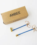 2 Pack FPV 5.8GHz Circular Polarized Clover Leaf Antennas High Gain Aerial Set RP-SMA Female Connectors shown with box