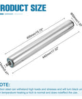 Stainless Steel Conveyor Roller 2 Inch Diameter 16 Inch Length Gravity Transmission Replacement Part With Galvanized End Silver Heavy Duty