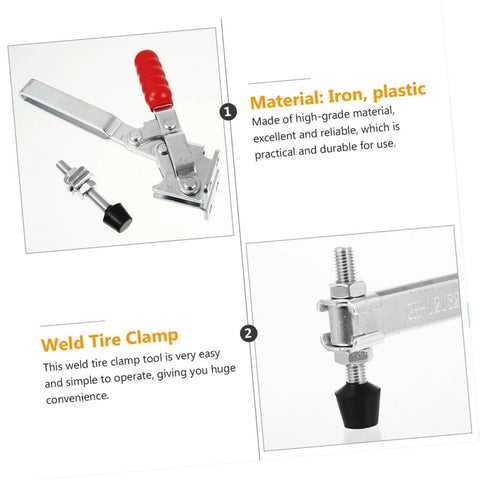 Two Pack Welding Toggle Clamps Set For Woodworking And Welding Jigs Quick Fixed Iron Clamps With Ergonomic Handles