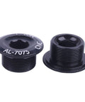 Two Pack M20 Crankset Arm Bolts Aluminum Alloy For Bike Crank Cover Screws Black