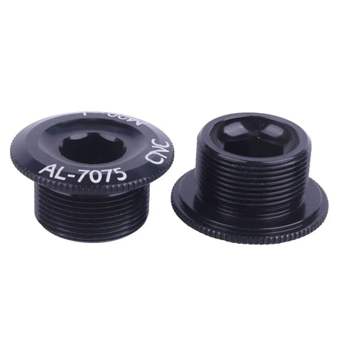 Two Pack M20 Crankset Arm Bolts Aluminum Alloy For Bike Crank Cover Screws Black