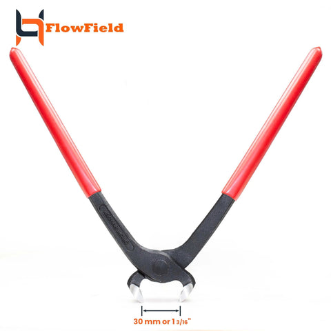 10 Inch Ear Clamp Pliers High Leverage Carpenter Pincer Nail Puller End Cutting PEX B Clamp Pliers Chrome Vanadium Steel