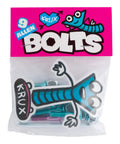 Krome Allen Hardware 1 Inch Blue And Pink Skateboard Mounting Nuts And Bolts Set Packaging With Cartoon Character
