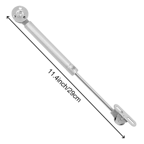 Damn Solid 10 Pack 100N Gas Struts Smooth Pneumatic Cabinet Door Lift Supports Soft Close Hydraulic Hinges Includes Fifty Mounting Screws No Sweat Install For Toolboxes And Workshop Benches, 11.4 inch silver gas strut for cabinet doors.