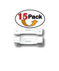 Vertical Blind Repair Clips With Curved Vane Saver For Window Blinds No Fuss Tabs Fix Replacement Slats White 15 Pack