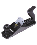 Badass Adjustable Bench Plane For Fine Woodworking Featuring Heavy Duty Cast Iron Base And Durable Epoxy Finish Hardened Steel Cutter Blade Delivers Razor Sharp Cuts And Reliable Depth Adjustment Built Rock Solid For Daily Shop Use, showing the plane's metal body and ergonomic grip.