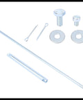 Dual Carburetor Linkage Set Replacement For Barry Grant Carbs With Durable Metal Construction And Hardware, Adjustable Inline Connection To Tie Two Carbs, Perfect For Street Performance, Tuning, And Easy Install, zinc alloy rods and hardware