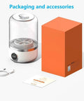 Portable Mini Washing Machine Rechargeable Compact Personal Laundry Sidekick for Underwear and Socks with packaging and accessories.