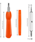 Double Ended T6 T15 Screwdriver Tool For Video Doorbell Replacement Battery Change And WiFi Password Reset Magnetic Precision Bits