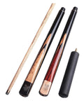 Top Shelf Snooker Cue Stick Built With Real Canada Ash Shaft And Slick Brass Joint For Game Changing Precision Shooting Heavy Hitter Balance Comes With Tough Case, showing detachable parts and materials.