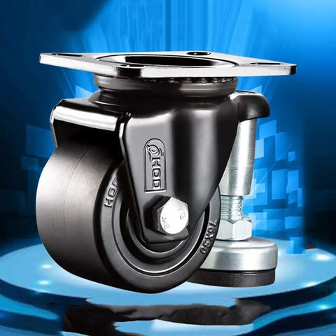 Dang Tough Heavy Duty Furniture Casters Set Of 4 Featuring Ultra Smooth Swivel Wheels And Sturdy Steel Plates for utility use with black nylon wheels.