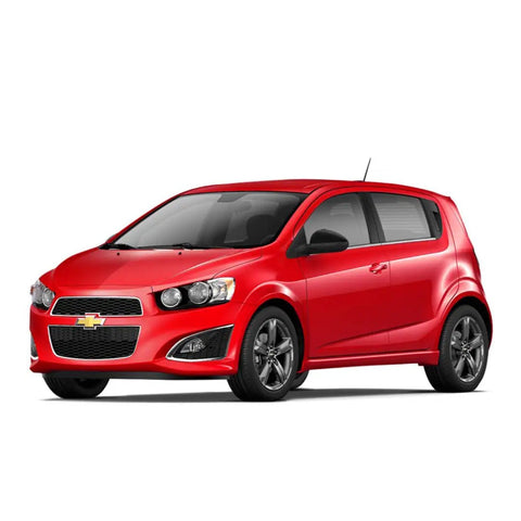 Side view of red Chevrolet with Direct Replacement 7 Inch Roof Radio Antenna Mast for Chevrolet Equinox Traverse Volt Cruze and Trax Upgrade
