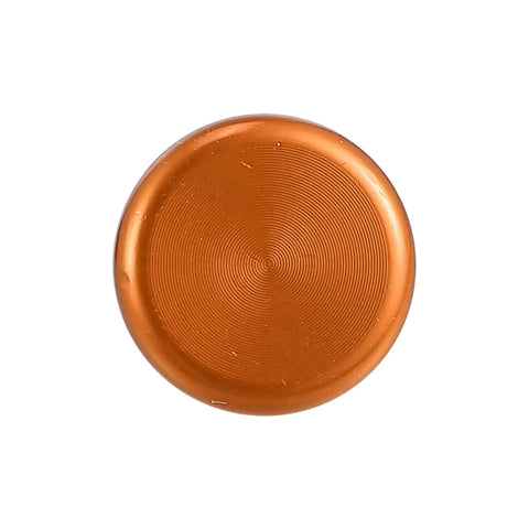 Universal M10x1.25 Motorcycle Right Side Mirror Hole Plugs Screws Aluminum Alloy Orange Caps 2 Pack Rearview Mirror Hole Seals
