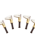 Heavy Duty Side Grip Cleco Fasteners Clamp Set Of 5 For Metalwork And Auto Body Drill Free Quick Clamp With 1 Inch Reach And Three Quarter Inch Gap Ideal For Metal Fiberglass And Carbon Projects displayed in a row