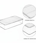 Clear Pet Storage Bin Kick Clutter To The Curb In Style Slick Transparent Plastic Organizer with stackable ridged lid.